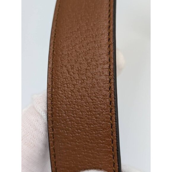 Gucci Dollar Pigprint Leather Bamboo Belt Brown 70cm 699954 main image 3